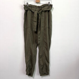 Social Standard‎ Sanctuary Melody Pants S Tencel Green Paper Bag Belted Ankle
